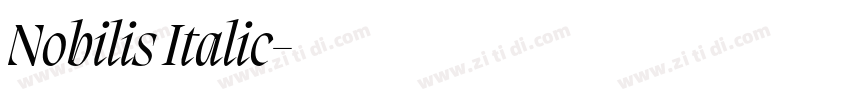 Nobilis Italic字体转换